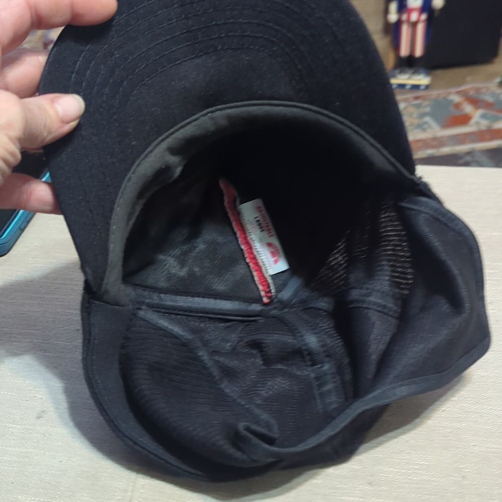 vintage red and black buffalo plaid wool lumberjack farm hat with ear flaps‎ - Picture 6 of 7